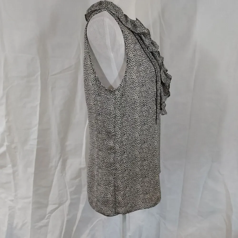 Banana Republic Monochrome Ruffle Blouse - Picture 7 of 13